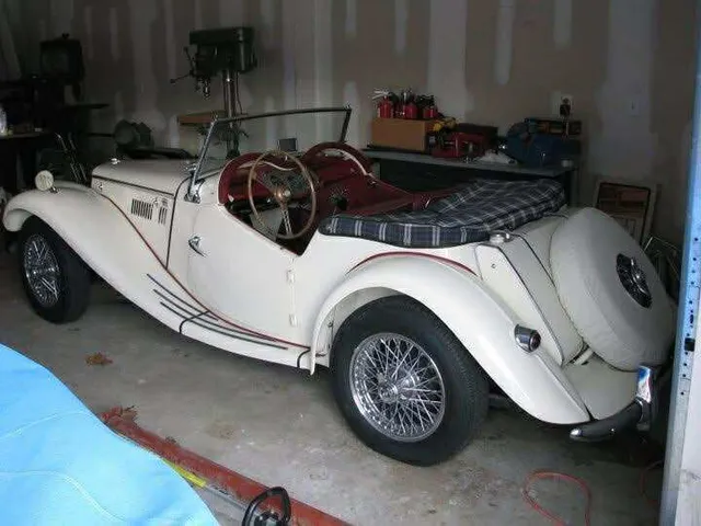 Classic car ready for the road